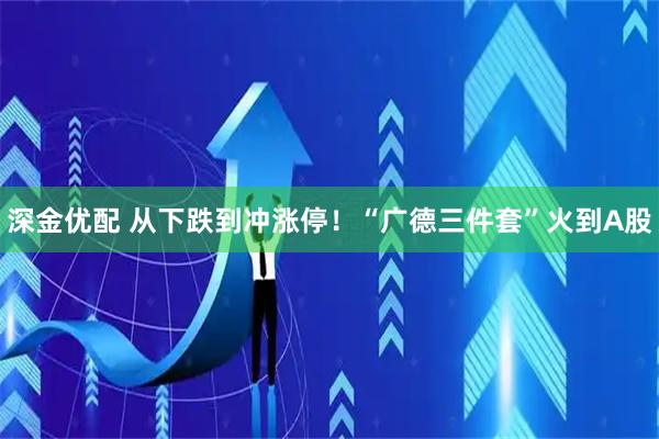 深金优配 从下跌到冲涨停!“广德三件套”火到A股